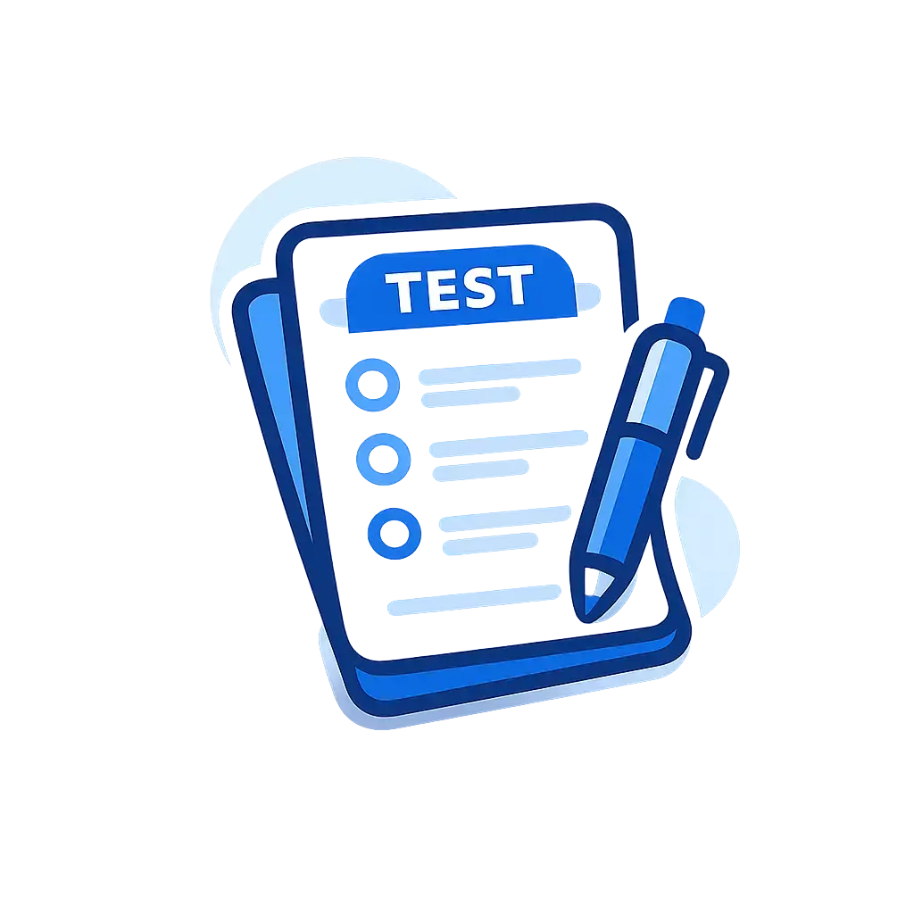Ikon för högskoleprovet test